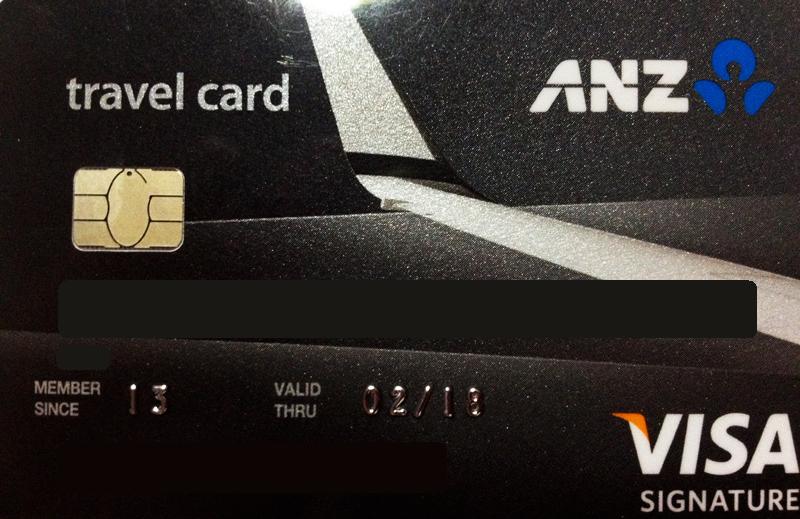 travel cards anz